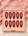 Merlot Chrome Gloss Press-On Nails