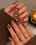 Cocoa Chrome Hand & Foot Combo Press-On Nails