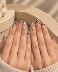 Dalmatian Bow Chic Press-On Nails