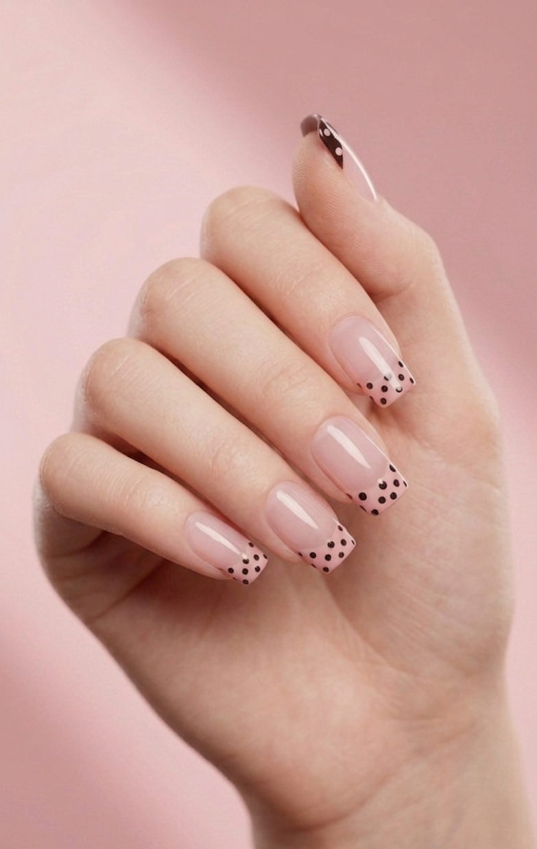 Polka Kiss Nails