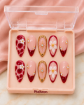 Crimson Petal Leopard Press-On Nails