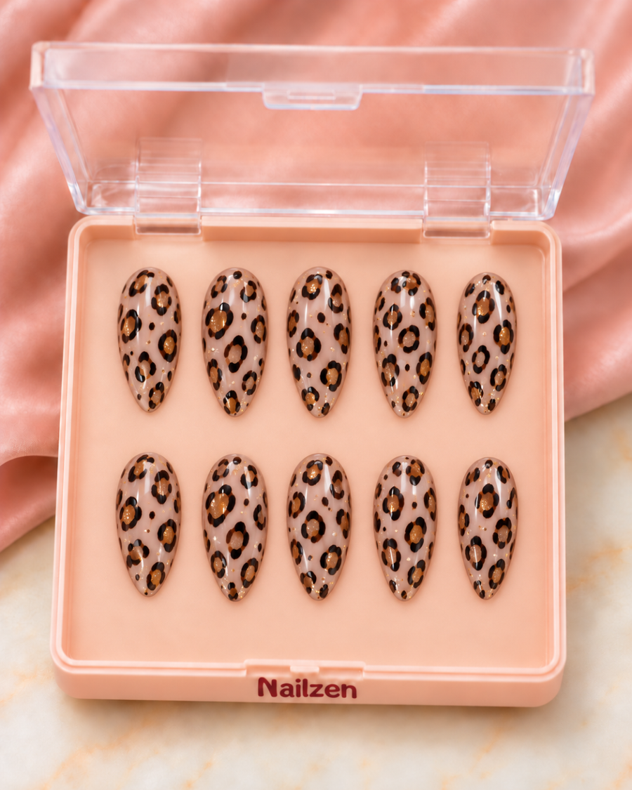 Cocoa Leopard Luxe Press-On Nails
