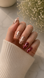 Crimson Candy press-on nails 2