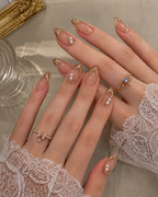 Golden Pearl Wire worn