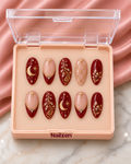 Chand Mehndi Maroon Press-On Nails