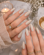 Champagne Nude Gloss press-on nails box