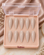 Champagne Nude Gloss press-on nails