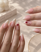 Cherry Dot Blush press-on nails box