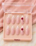 Cherry Dot Blush Press-On Nails
