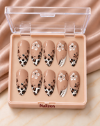 Dalmatian Bow Chic press-on nails box