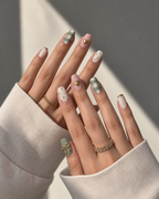 Sage Picnic press-on nails