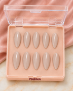 Milky Nude Gloss press-on nails box