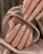 Milky Nude Gloss press-on nails
