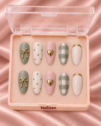 Sage Picnic press-on nails