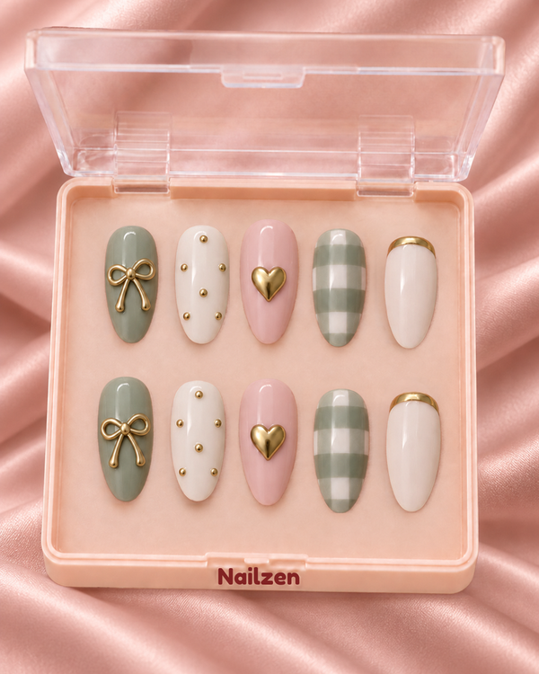 Sage Picnic Press-On Nails