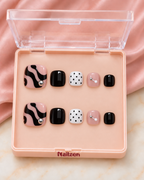 Mono Swirl press-on nails