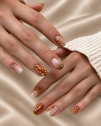 Caramel Leopard press-on nails