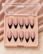 Noir Wing French press-on nails box
